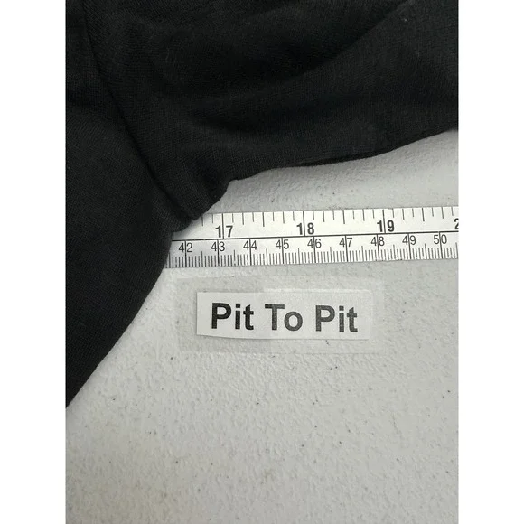 J McLaughlin Womens Minimalist Black Wool Bamboo Ruffle Wrap Top Size XS Office - Picture 6 of 8